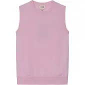 GOBI Cashmere Neuleliivi 'Women's Timeless Cashmere Crewneck Vest' vaaleanpunainen