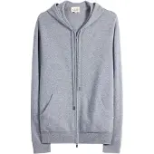 GOBI Cashmere Neuletakki 'Men's Zip-Up Cashmere Hoodie' harmaa