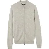GOBI Cashmere Neuletakki 'Women's Essential Cashmere Full-Zip Cardigan' vaaleanharmaa