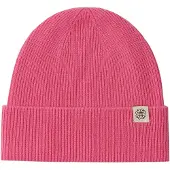 GOBI Cashmere Pipo 'Unisex Cashmere Rib Knit Beanie' tumma pinkki