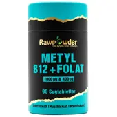 Rawpowder Metyl B12 1000µg + Folat 400µg 90 kapselia