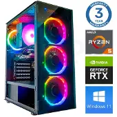 INTOP Tietokone Ryzen 5 5500 16GB 500SSD M.2 NVME RTX5060 8GB WIN11