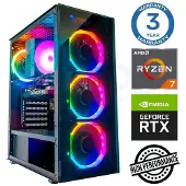 INTOP Tietokone Ryzen 7 5700X 16GB 250SSD M.2 NVME RTX5060 8GB no-OS