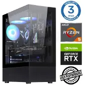INTOP Tietokone Ryzen 5 5500 32GB 500SSD M.2 NVME RTX5070 12GB no-OS