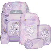 Beckmann Koululaukkusetti - Classic+ - Unicorn Princess - - OneSize - Koulureput