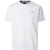 Hackett London for man. HM5000092 Island T-shirt white (S), Casual, Cotton, Short sleeve