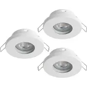 Eglo SISÄÄNRAKENNETTU FAVAZZINA. KIP Ø88 GU10 3X4.9W 3X400LM IP44 VALKOINEN