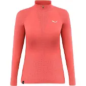 Salewa Zebru Med Warm Amr Puoli Vetoketjullinen Pitkähihainen T-paita