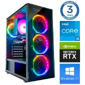 INTOP Tietokone i5-14400F 32GB DDR5 250SSD M.2 NVME RTX5060Ti 8GB WIN11Pro