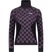 Mons Royale Ascender Merino Mock Neck Kerrastopaita mauve / black Koko M