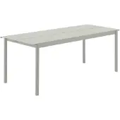 Muuto Linear Steel pöytä, 200 x 75 cm, harmaa