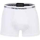 Emporio Armani for man. EM000259_AF14132 Set of 3 Essential white cotton elastic knit Boxers (L), Homewear