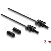 DeLOCK 91039, Musta, Harmaa, Monitila, 3 m, 1 kpl