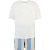 Tommy Hilfiger Lyhyt pyjama beige / opaali / vaaleansininen / valkoinen
