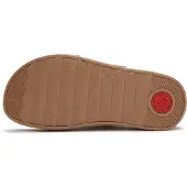 FitFlop for woman. A3E-E13 Gen-FF Max Buckle Stripe-Webbing Two-Bar Slides beige sandals (39), Fabric, 1 to 3 cm, None, Casual