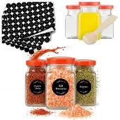 Hobby Hall 20x purkit mausteille, kahville, teelle 150ml + 252 etikettiä