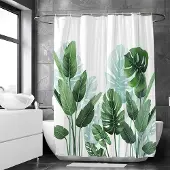 Hobby Hall Suihkuverho, homeenesto, Strelitzia, 180x200 cm, renkailla
