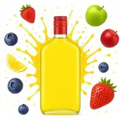 Hobby Hall Lasi "piersiówka" 350ml korkilla - kotitekoisille juomille
