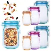 Hobby Hall Ziplock-pusseja ruokaa varten 6 kpl, Maisto maišelių rinkinys 6 vnt.