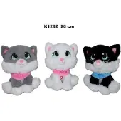 Hobby Hall Pehmeä lelu kissa äänellä 20cm