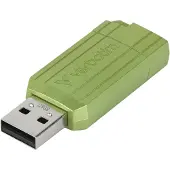 Verbatim PinStripe, 128 GB, USB A-tyyppi, 2.0, 12 MB/s, Liuku, Vihreä (49462)