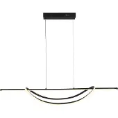 Milagro Lighting Led riippuvalaisin Ambar , Musta, Olohuone/ruokailutila, Metalli, Moderni