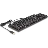 DeLOCK 12115, Langallinen, USB, Mekaaninen, QWERTZ, RGB LED, Musta