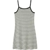 LMTD Nlfhinaja Stripe Short Strap Dress - Cream - 158