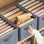 Hobby Hall Vaate Säilytyslaatikko Kahvoilla, Taitettava Vaatejärjestelijä, 7-Tinklelis