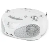 Champion Boombox CD/Radio/MP3/USB, valkoinen