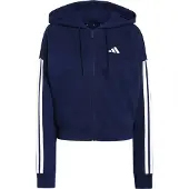 Adidas Essentials 3 Stripes French Terry Kokovetoketjullinen Collegepaita