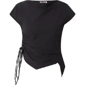 Weekday Fitted Shirt Top - Black - 34