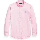 Ralph Lauren for man. 710805564027 Pink Custom Fit Oxford Shirt (S), Casual, Cotton, Long sleeve