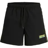 Jack & Jones Uimashortsit 'JPSTMAUI SUNRISE' keltainen / musta