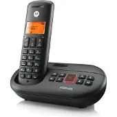 Motorola E211 DECT-langaton puhelin digitaalisella puhelinvastaajalla - musta