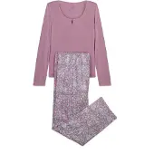 Women´secret Pyjama vaaleanpunainen / musta / valkoinen