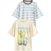 Next Yöpaita 'Hello Kitty' vaaleansininen / keltainen / vaaleankeltainen / oliivi