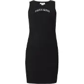 Calvin Klein Mekko 'Embroidered Logo Tank' musta / valkoinen