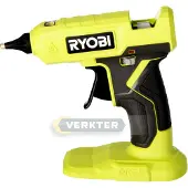 Ryobi - 18 V ONE+ -liimapistooli - lämpenee 3 minuutissa - lämpötilan ilmaisin - puikon halkaisija 12 mm - 3 liimapuikkoa - RGLU18-0