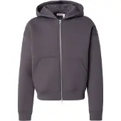 Weekday Simon Graphic Scuba Zip Hoodie - Grey - S