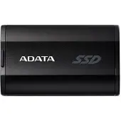 ADATA A-DATA SD810 1 Tt USB 3.2 Gen 2x2 (USB-C) -ulkoinen SSD, iskunkestävä, pelikäyttöön, musta