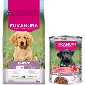 Eukanuba - Dog Puppy & Junior Large Lamb & Rice Blue 12 kg - Koirat - Koiranruoka - Kuivaruoka