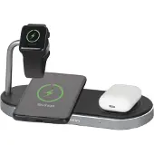 Verbatim Charger , 3-in-1 wireless charger, for two iPhones and Apple Watch, black, 9V, 35W, MFi and Qi certification