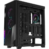 Gigabyte GB-AC500G ST, Midi Tower, PC, Musta, ATX, EATX, mikro ATX, Mini-ITX, Lasi, Muovi, Terästä, Pelaaminen