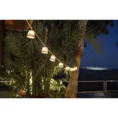 Newgarden Aurora - aurinkokäyttöinen LED-valoketju, Vaalea puu