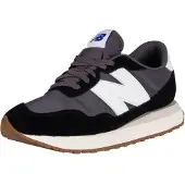 New Balance for man. MS237V1 Leather sneakers MS237GA black (45.5), Flat, Laces, Casual, Sport, Running, Multisport