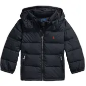 Ralph Lauren Ripstop Down Hooded Jacket - Black - 124-131