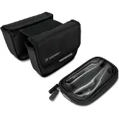 Wozinsky bicycle frame bag waterproof phone case 1.5l black (WBB26BK)