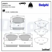 Delphi Jarrupalasarja (4kpl), levyjarru LP2073