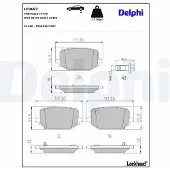 Delphi Jarrupalasarja (4kpl), levyjarru LP3697